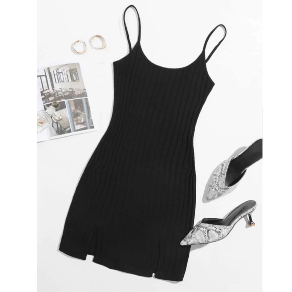 Rib knit body con dress NWOT